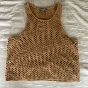 J.Crew cashmere Tan Knit Tank Top